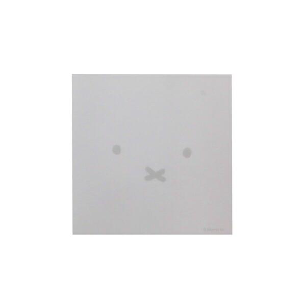 ミッフィー miffy スクエアメモ (グレー) 文具 日本製 フェイスシリーズ 商品画像3：キャラグッズPERFECT WORLD TOKYO