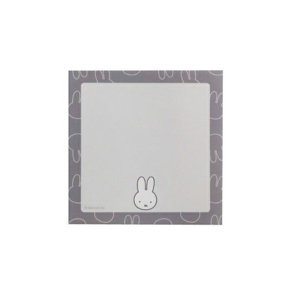 ミッフィー miffy スクエアメモ (グレー) 文具 日本製 フェイスシリーズ 商品画像5：キャラグッズPERFECT WORLD TOKYO