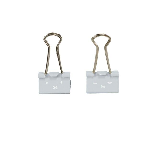 ミッフィー miffy クリップ (グレー) 文具 フェイスシリーズ
