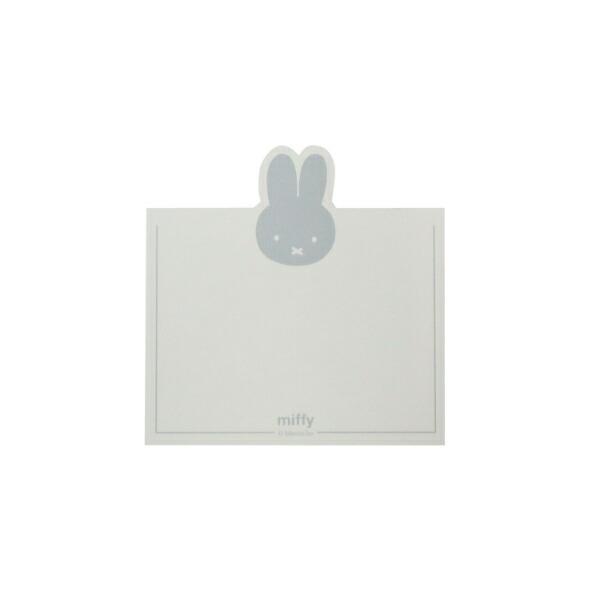 ミッフィー miffy メッセージカード (グレー) 文具 日本製 フェイスシリーズ 商品画像3：キャラグッズPERFECT WORLD TOKYO