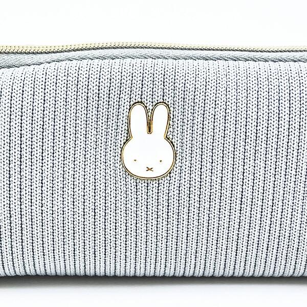 ミッフィー miffy ペンケース (グレー) 筆箱 文具 フェイスシリーズ 商品画像2：キャラグッズPERFECT WORLD TOKYO