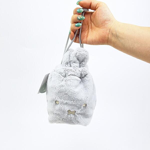 ミッフィー miffy 巾着袋 (グレー) フェイスシリーズ 商品画像5：キャラグッズPERFECT WORLD TOKYO