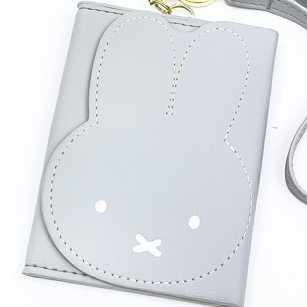 ミッフィー miffy パスケース (グレー) 定期入れ フェイスシリーズ 商品画像2：キャラグッズPERFECT WORLD TOKYO