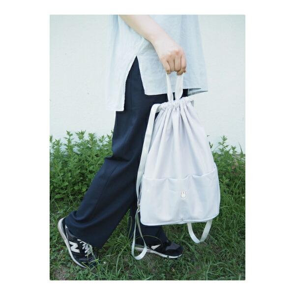 ミッフィー miffy バッグサック (グレー) フェイスシリーズ 商品画像4：キャラグッズPERFECT WORLD TOKYO
