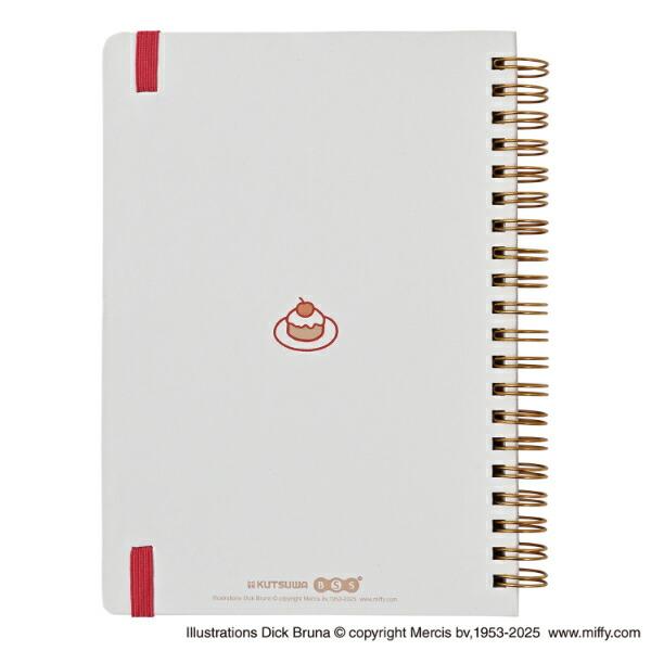 ミッフィー miffy バンド付きB6ノート チェリー 文具 商品画像2：キャラグッズPERFECT WORLD TOKYO