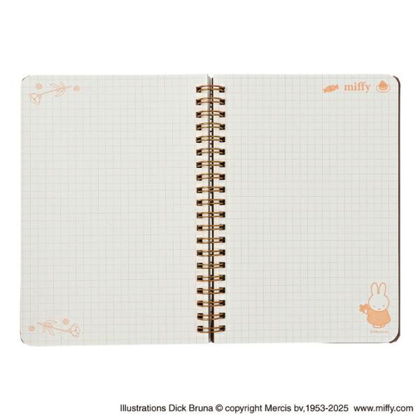 ミッフィー miffy バンド付きB6ノート チョコレート 文具 商品画像3：キャラグッズPERFECT WORLD TOKYO