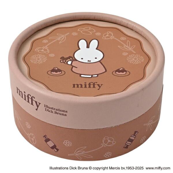 ミッフィー miffy 丸箱入りメモ チョコレート 文具