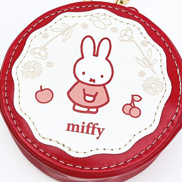 ミッフィー miffy ラウンドマカロンポーチ チェリー 商品画像2：キャラグッズPERFECT WORLD TOKYO