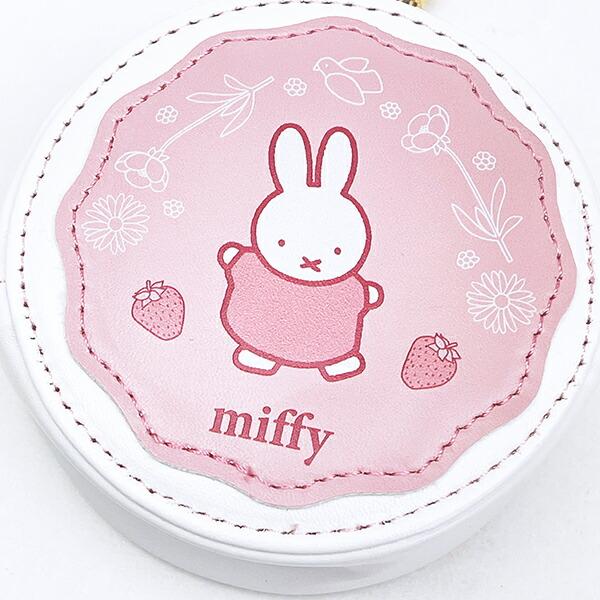 ミッフィー miffy ラウンドマカロンポーチ ストロベリー 商品画像2：キャラグッズPERFECT WORLD TOKYO