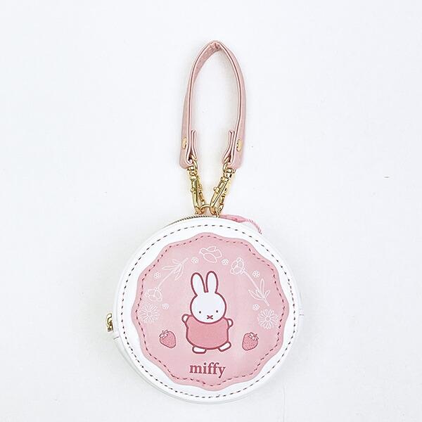 ミッフィー miffy ラウンドマカロンポーチ ストロベリー
