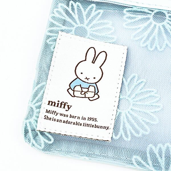 ミッフィー miffy ティッシュケース付きポーチ ブルー フラワーシリーズ 商品画像2：キャラグッズPERFECT WORLD TOKYO
