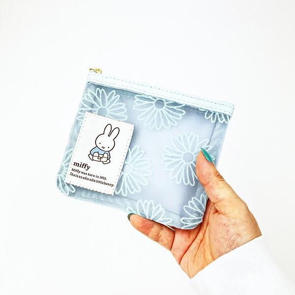ミッフィー miffy ティッシュケース付きポーチ ブルー フラワーシリーズ 商品画像5：キャラグッズPERFECT WORLD TOKYO
