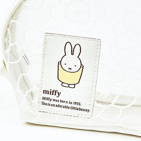 ミッフィー miffy シェル型ポーチ ホワイト フラワーシリーズ 商品画像2：キャラグッズPERFECT WORLD TOKYO