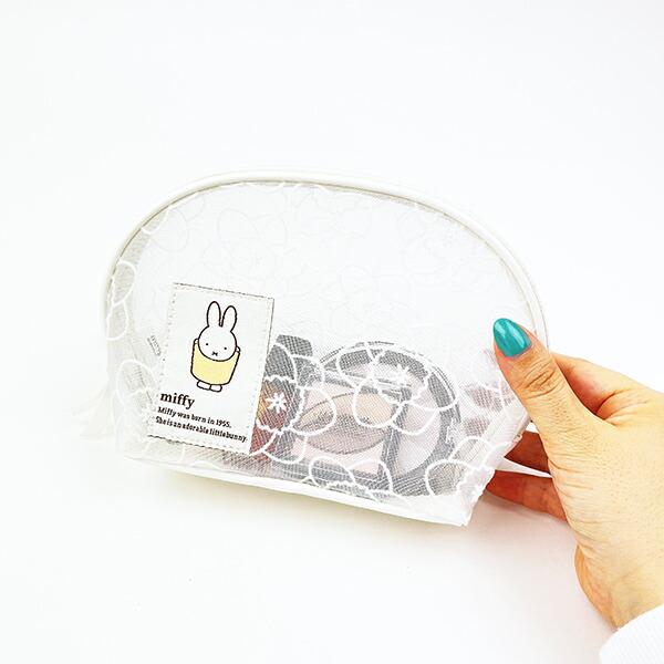 ミッフィー miffy シェル型ポーチ ホワイト フラワーシリーズ 商品画像4：キャラグッズPERFECT WORLD TOKYO