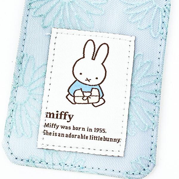 ミッフィー miffy パスケース ブルー フラワーシリーズ 商品画像2：キャラグッズPERFECT WORLD TOKYO