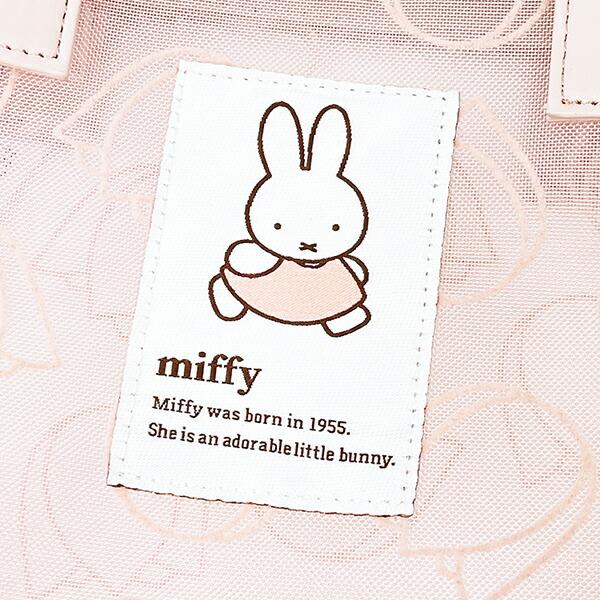 ミッフィー miffy トートバッグ ピンク フラワーシリーズ 商品画像2：キャラグッズPERFECT WORLD TOKYO