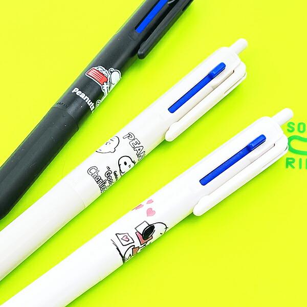 スヌーピー 3色ボールペン (ブラック) 文具 SNOOPY 商品画像5：キャラグッズPERFECT WORLD TOKYO