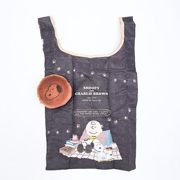 スヌーピー ポーチ付きエコバッグ チョチョコレート SNOOPY