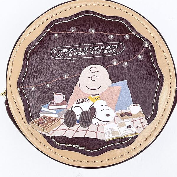 スヌーピー ラウンドマカロンポーチ チョチョコレート SNOOPY 商品画像2：キャラグッズPERFECT WORLD TOKYO