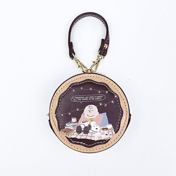 スヌーピー ラウンドマカロンポーチ チョチョコレート SNOOPY