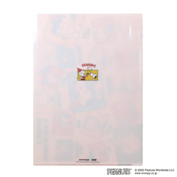 スヌーピー セレブレーション A4クリアホルダー(3ポケット)  文具 PEANUTS 75th 日本製 SNOOPY 商品画像2：キャラグッズPERFECT WORLD TOKYO