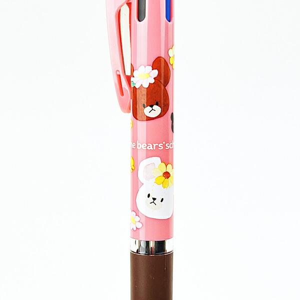 くまのがっこう ジャッキー カラフルデイズ 3色ボールペン 文具 日本製 商品画像2：キャラグッズPERFECT WORLD TOKYO