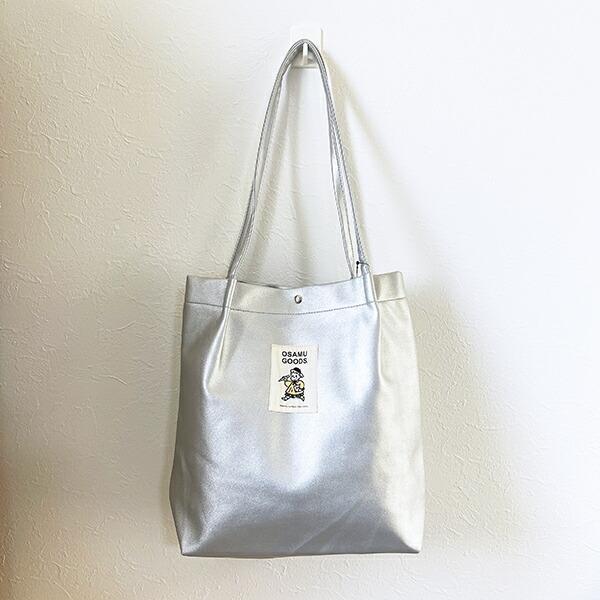 オサムグッズ 合皮ハンドルタックトートバッグ (シルバー) 商品画像5：キャラグッズPERFECT WORLD TOKYO