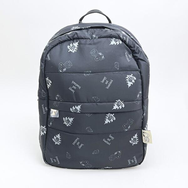 スヌーピー デイパック ブラックダウン リュック SNOOPY 商品画像2：キャラグッズPERFECT WORLD TOKYO