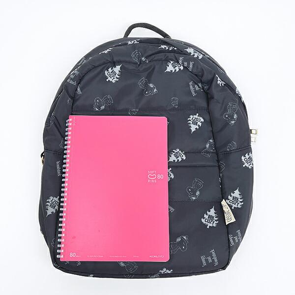 スヌーピー デイパック ブラックダウン リュック SNOOPY 商品画像8：キャラグッズPERFECT WORLD TOKYO