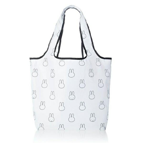 ミッフィー miffy 折りたたみエコバッグ(Mサイズ) フェイスホワイト 商品画像2：キャラグッズPERFECT WORLD TOKYO