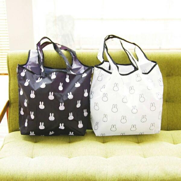ミッフィー miffy 折りたたみエコバッグ(Mサイズ) フェイスホワイト 商品画像5：キャラグッズPERFECT WORLD TOKYO