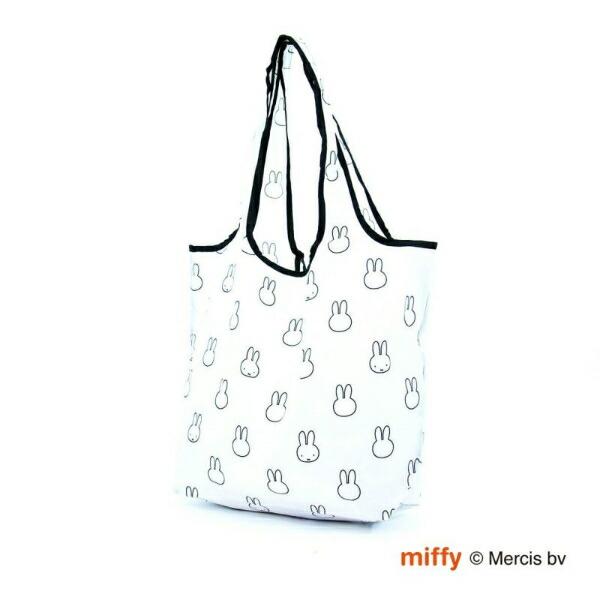 ミッフィー miffy 折りたたみエコバッグ(Mサイズ) フェイスホワイト
