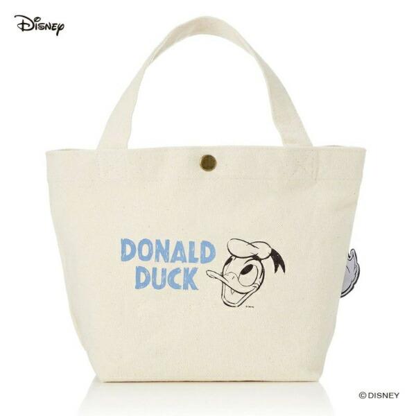 ディズニー ドナルドダック フェイス 帆布ミニトートバッグ ランチ Disney