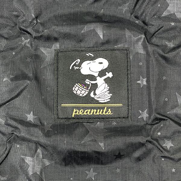 スヌーピー スターブラック 折りたたみコンビニバッグ SNOOPY 商品画像2：キャラグッズPERFECT WORLD TOKYO