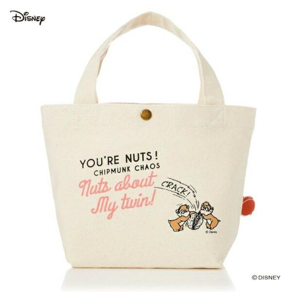 ディズニー チップとデール 帆布ミニトートバッグ ランチ Disney