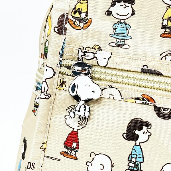 スヌーピー バスストップブラウン 折りたたみボストンバッグ(M) トラベル SNOOPY 商品画像3：キャラグッズPERFECT WORLD TOKYO