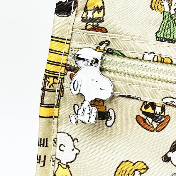 スヌーピー バスストップブラウン 折りたたみボストンバッグ(L) トラベル SNOOPY 商品画像3：キャラグッズPERFECT WORLD TOKYO