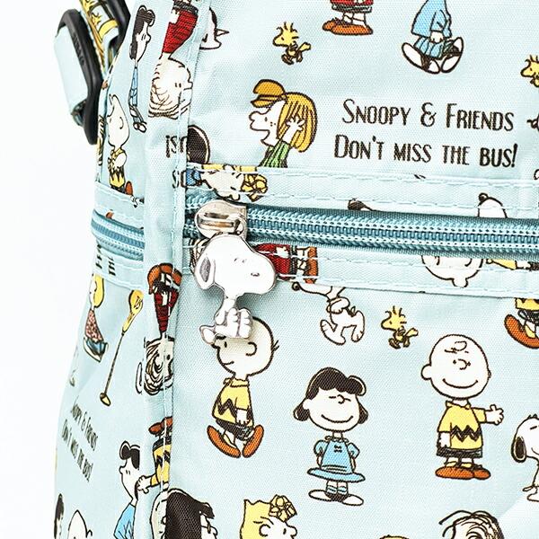 スヌーピー バスストップブルー 折りたたみボストンバッグ(M) トラベル SNOOPY 商品画像3：キャラグッズPERFECT WORLD TOKYO