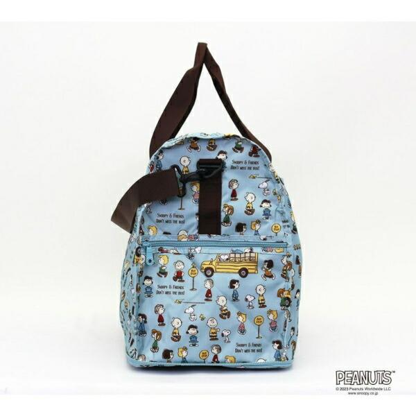 スヌーピー 折りたたみボストンバッグ(L) バスストップブルー トラベル SNOOPY 商品画像2：キャラグッズPERFECT WORLD TOKYO