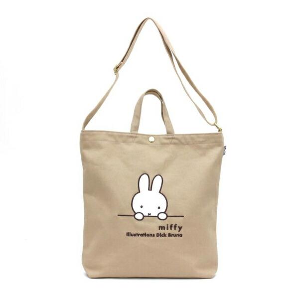 ミッフィー miffy ミッフィーフェイス 2WAY帆布トートショルダーバッグ トートバッグ 商品画像2：キャラグッズPERFECT WORLD TOKYO