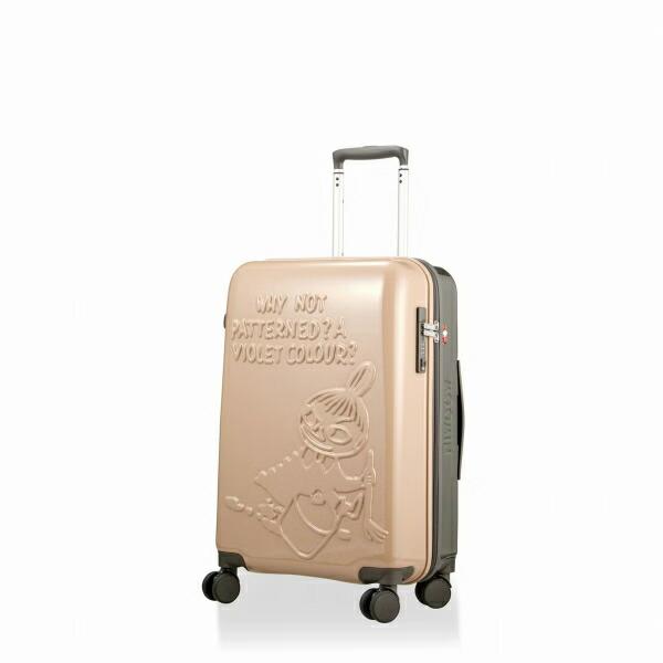 ムーミン リトルミイ ジッパータイプ スーツケース(50L) お絵かきミイ ベージュ/ブラウン キャリーバッグ 商品画像2：キャラグッズPERFECT WORLD TOKYO