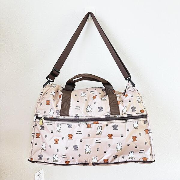 ミッフィー miffy ミッフィー＆スナッフィー 折りたたみボストンバッグ(M) ベ･･･