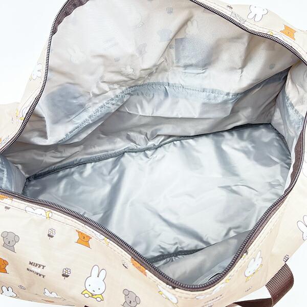 ミッフィー miffy ミッフィー＆スナッフィー 折りたたみボストンバッグ(L) ベージュ トラベル 商品画像7：キャラグッズPERFECT WORLD TOKYO