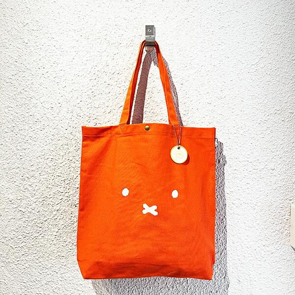 ミッフィー miffy トートバッグ (フェイスオレンジ) 商品画像7：キャラグッズPERFECT WORLD TOKYO