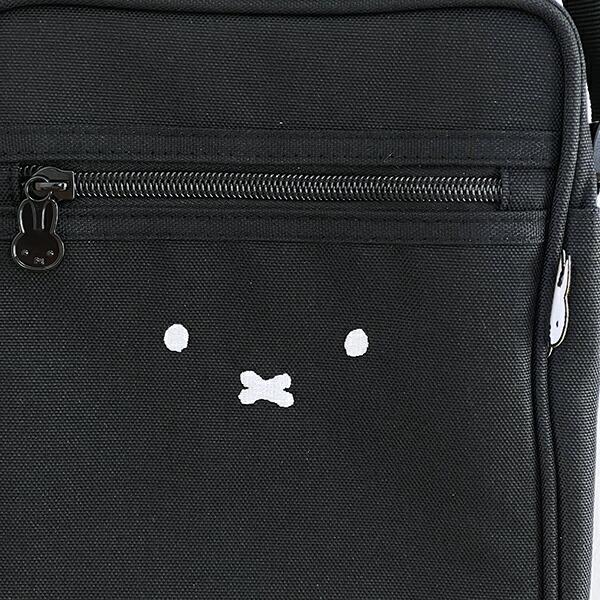 ミッフィー miffy フェイス 縦型ショルダーバッグ ブラック 商品画像2：キャラグッズPERFECT WORLD TOKYO