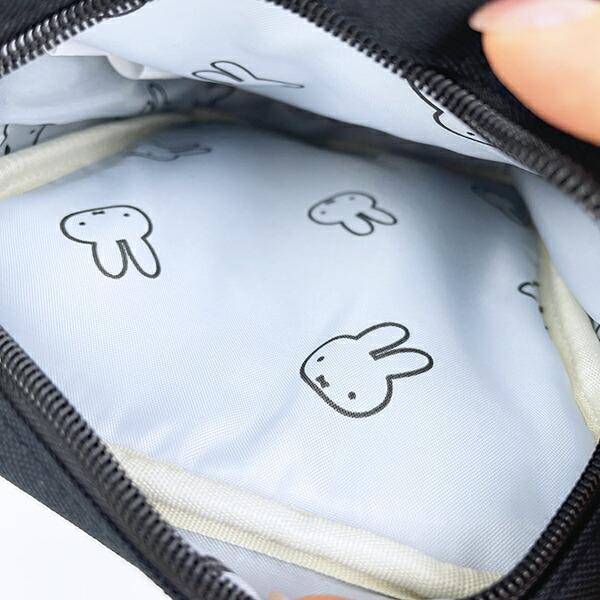 ミッフィー miffy フェイス 縦型ショルダーバッグ ブラック 商品画像7：キャラグッズPERFECT WORLD TOKYO