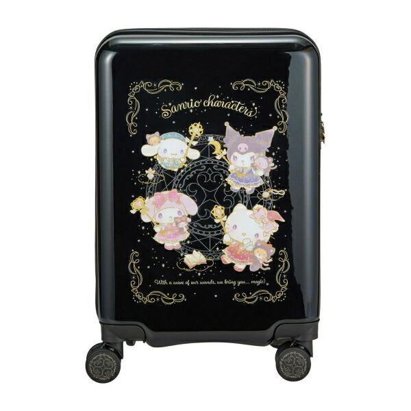サンリオ ハローキティ マイメロディ クロミ シナモロール ジッパー スーツケース ブラック(マジカル) Sanrio 商品画像5：キャラグッズPERFECT WORLD TOKYO
