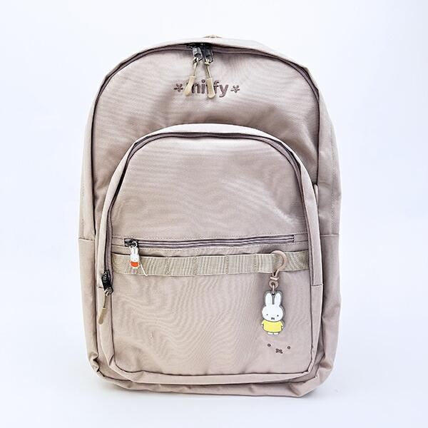 ミッフィー miffy バックパック グレージュ ホワイトフェイス リュック 商品画像2：キャラグッズPERFECT WORLD TOKYO