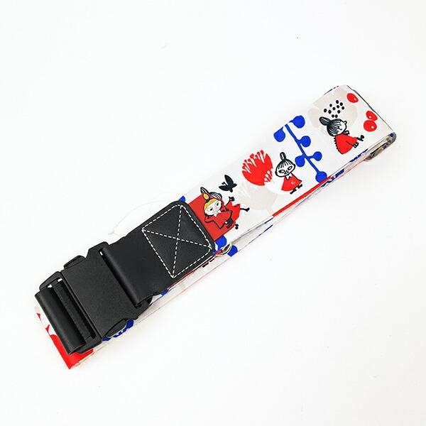 ムーミン リトルミイ KUKKIKAレッド×ブルー スーツケースベルト トラベル