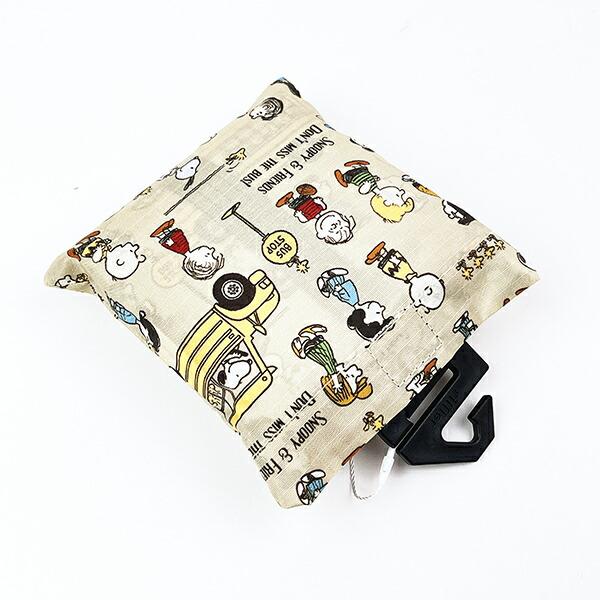 スヌーピー バスストップブラウン 保冷＆保温エコバッグ(M) ランチ SNOOPY 商品画像6：キャラグッズPERFECT WORLD TOKYO